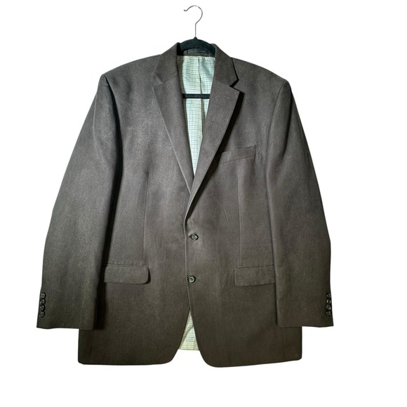 Lauren Ralph Lauren Other - Lauren Ralph Lauren Brown Faux Suede Mens 44L Blazer Sportscoat 2 Button Jacket